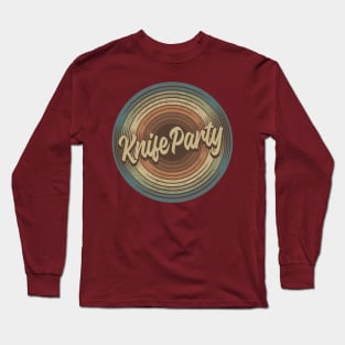 Knife Party Vintage Vinyl Long Sleeve T-Shirt